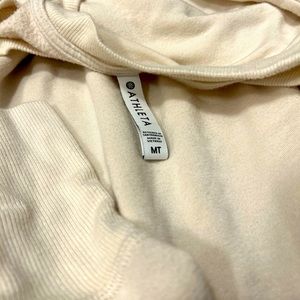 Cream Athleta Medium Tall sweatshirt.  Soft af